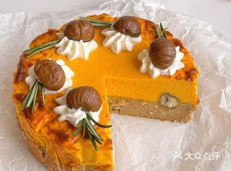 秋冬限定|低卡南瓜栗子巴斯克蛋糕!! 0油糖