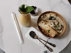 鸡肉奶油蘑菇窄意面-gaga(深圳福田星河COCO Park店)