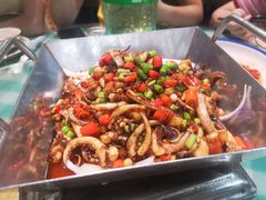 铁板鱿鱼须-昱龙大盆牛蛙馆(三兴街总店)