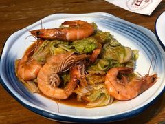 大虾烧白菜-1937青岛老味道·海肠捞饭·青岛菜(大鲍岛栈桥店)