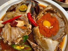 草家招牌酱油蟹-草家酱蟹炭火烤肉店(珲春南路一店)