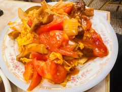 番茄鸡蛋猪排饭-香江姳苑粥饭(人民广场店)