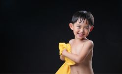 -海岸风光儿童摄影
