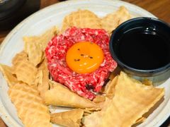 生牛肉蛋卷塔塔-侘与火 Wabi 侘寂烟火•锅物料理(大屯DT51店)