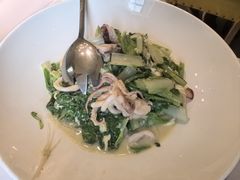 笔管鱼炒小白菜-开海·红岛海鲜虾水饺(石老人店)