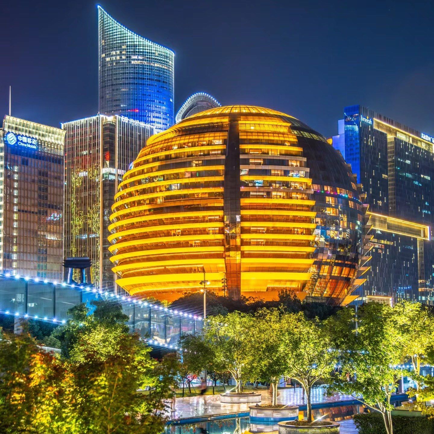杭州夜景的璀璨魅力