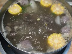 农夫山泉牛腩锅底-为什么牛潮汕牛肉火锅(万胜广场店)