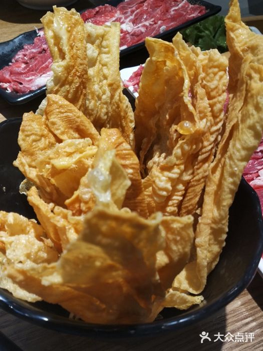 越来粤牛·潮汕鲜牛肉火锅(万宴城店)潮汕炸腐皮图片