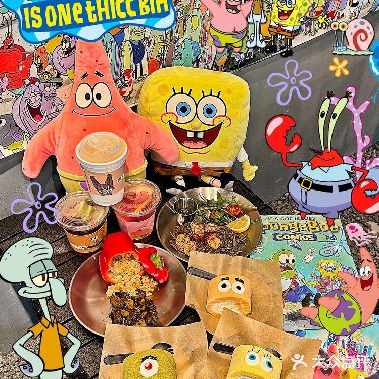 广州📍海绵宝宝主题咖啡店🧽也太可爱了叭‼