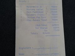 账单-Rock Bar Bali(Bali)