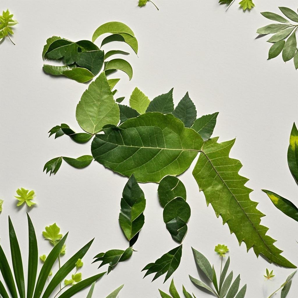 手把手教你制作『树叶画小恐龙』🦖