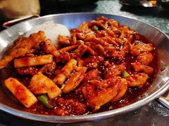 辣味碳烤无骨鸡腿肉-青春韩国料理(汽博店)