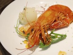 蟹籽灯烤阿根廷大红虾-箱美术馆私房菜(水晶郦城店)