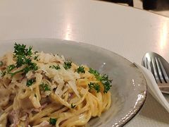 奶油培根蘑菇蛋黄意式空心面-BAKER&SPICE(安福路店)