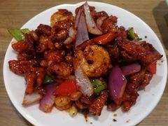 小椒香虾仁爆鸡球-陈傻子餐厅(世纪都会店)