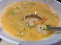 鲜虾疙瘩汤-巧克力渔家.小船海鲜胶东菜(万平口店)