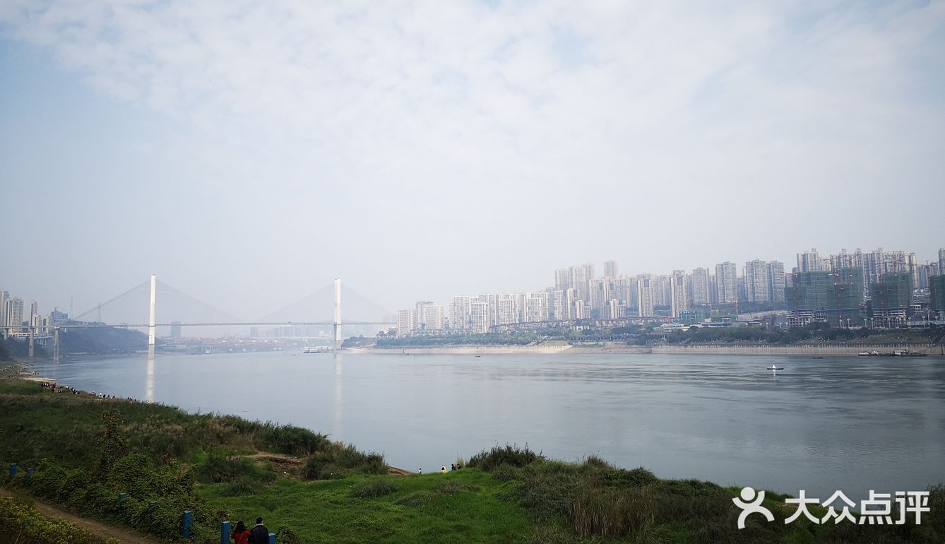 站在长江边上，左右各有三座桥，重庆既是雾都也是桥都