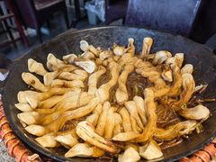 排骨豆角卷子-华盛园卷子王农家菜水库鱼