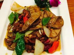 羊肝炒羊肉-东方亚克西餐厅(西康路店)
