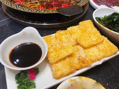 蛋煎糍粑-一斗火锅·招财羊毛肚(北温泉九号店)