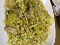 韭黄肉丝炒蛋-台北楚楚园馅饼粥(虹桥南丰城店)