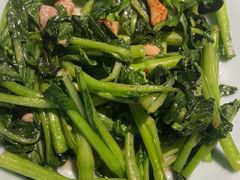 猪油渣炒菜心-秋色客家菜(流塘店)