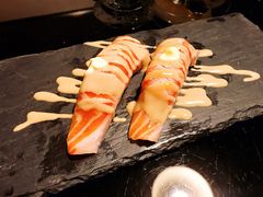 三文鱼火焰寿司-天狗山料理(省体店)