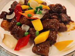 杏鲍菇小炒牛肉粒-上海人家花樣年华(中山公园店)