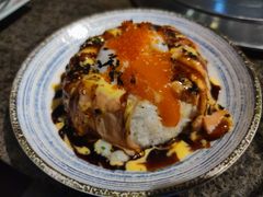 三文鱼流心熔岩饭-梦山水日本烧肉(五四广场店)