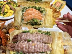 -东来菜馆•手抓海鲜家常菜•海鲜锅贴(鸽子窝店)