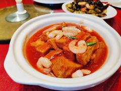 招牌虾仁自制豆腐-盈春大饭店(千山路店)