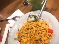 辣味番茄酱虾仁意面-Wagas(凤凰汇店)