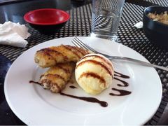 香蕉冰淇淋。-上林铁板烧(延安西路店)