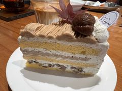 秋日栗子奶油蛋糕-echoes coffee回响咖啡(888街店)