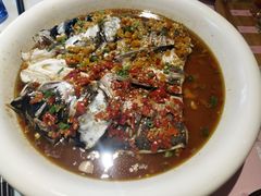 双椒蒸鱼头-稻品香小锅饭豆腐馆(北三路店)