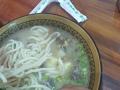 -陕北农家小吃风干羊肉剁荞面