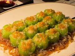 金蒜瑶柱蒸广东丝瓜-莉莉海堂HAITANG·烤鸭(国贸商城店)