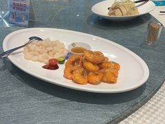 清炒虾仁拼元宝虾-望乡楼上海菜(日月光店)