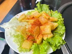 油炸凉粉-银同牦牛肉火锅