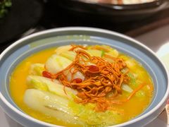 金勾虫草花浸娃娃菜-虾饺妹·酒家(海珠广场店)