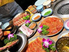 -明洞阿姨·韩式酱蟹烤肉·创意料理(三元桥店)