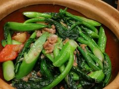 拍蒜虾米炒菜心-稻香酒家·33年老字号·港式粤菜(富邦中心店)