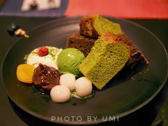 明治抹茶蛋糕配双色冰淇淋-中村藤吉(本店)