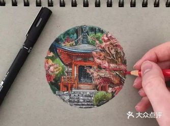 没想到彩铅画风景也能有这样效果！
