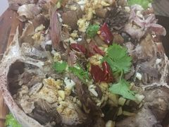 羊头岛蒜，烤羊腿，烤羊排，干炸-蒙克嘎拉蒙餐