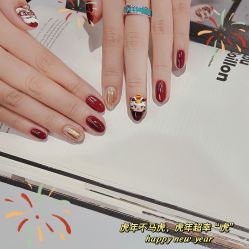 -复古绿·少女主题美甲美睫
