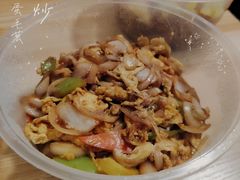 酱炒鸡蛋毛葱-鸿运大厨·大馅饺子·家常菜
