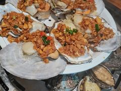 应季野生獐子岛大扇贝-三个渔夫·蒸汽海鲜(小白楼店)