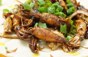 Braised Squid Tubes with Perilla