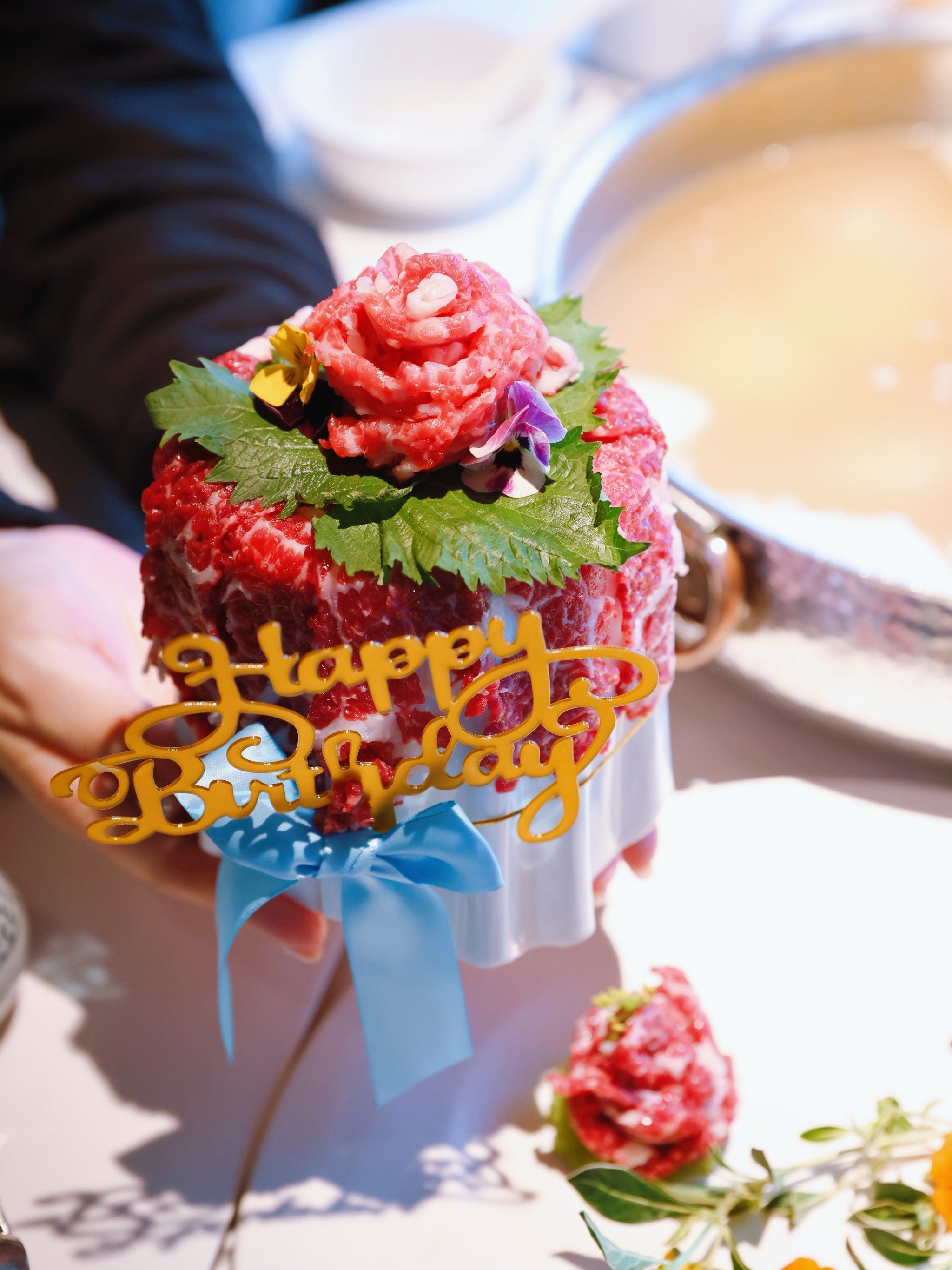 用肥牛做蛋糕,再也不怕血糖高了啊
